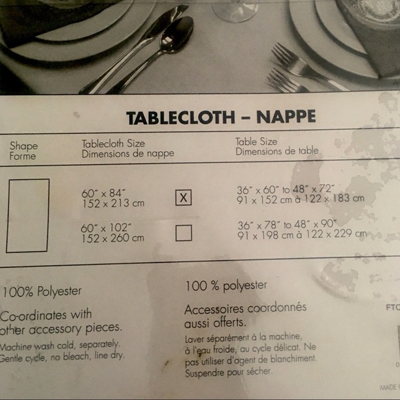 New-HOMESTYLES- Tablecloth - Picture 4 of 6
